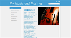 Desktop Screenshot of mymusicandmusings.com