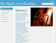 Tablet Screenshot of mymusicandmusings.com